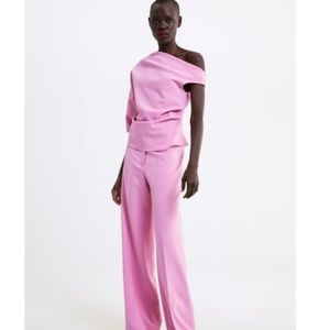 Zara Pink Asymetric Top